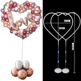 elvesmall 1/2 set Latex Balloon Holder Balloons Stand Column Metallic Balloons Baby Shower Kids Birthday Party Wedding Decoration Supplies