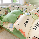 elvesmall Floral Botanical Duvet Cover Set Cotton Pink Bows Reversible Bedding for Girls Women Farmhouse Aesthetic Garden for All Seasons