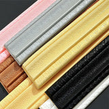 elvesmall Skirting Border 3D DIY Foam Tiles Sticker Waterproof Moisture-proof Self-adhesive Waistline Ceiling Frame Wall Decor Edge Strip