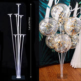 elvesmall 1/2 set Latex Balloon Holder Balloons Stand Column Metallic Balloons Baby Shower Kids Birthday Party Wedding Decoration Supplies