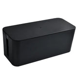 elvesmall Cable Storage Box Power Strip Wire Case Anti Dust Charger Socket Organizer Network Line Storage Bin Charger Wire Management