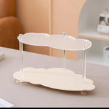 elvesmall -  Wave Type Acrylic Storage Rack Living Room, Desktop Water Cup Storage Rack Household Bedroom Cosmetics Perfume Display Rack