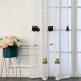 elvesmall  Cartoon Embroidery Car Curtain for Boys Kids Bedroom Sheer Voile Drape Window Treatment Home Decoration Custom
