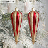 elvesmall 2pcs Elk Christmas Ball Ornaments Xmas Tree Hanging Pendants Christmas Holiday Party Decorations New Year Gift Supplies Navidad