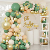 elvesmall  Avocado Green Macaron Balloon Garland Arch Wedding Birthday Party Decor Kids Birthday Wedding Supplies Latex Ballon Baby Shower