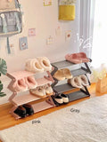 elvesmall 4 Tier Shoe Rack Multi Tier Foldable Shoe Organizer Rack Storage Standing narrow slit Shoe Shelf for Entryway Bedroom Closet
