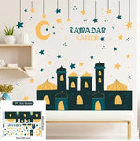 elvesmall Eid Window Stickers Ramadan Decoration Eid Mubarak Decor for Home  Ramadan Kareem Islam Muslim Party Supplies Eid Al-fitr