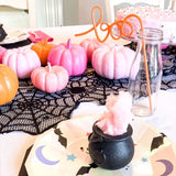 elvesmall 6/12pcs Mini Black Candy Kettles Witch Cauldron Pot Candy Buckets Holder for Kids trick or treat Favors Halloween Party decor