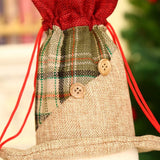 elvesmall  Christmas Decorations For Home Navidad Wine Bottle Bag Cover Santa claus Snowman Christmas Party Ornaments Decor