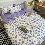 elvesmall  Sweetheart Bedding Set Fashion Tiger Single Double Queen Size Flat Sheet Quilt Duvet Cover Pillowcase Bed Linens Home Textile