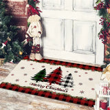 elvesmall Christmas Decoration Floor Mat Entrance Door Bedroom Bath Toilet Anti Slip Mat Carpet 2024 Merry Christmas Navidad New Year Gift