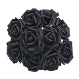 elvesmall 25Pcs 8cm PE Foam Rose Head Artificial Rose Flower Bouquet For Home Wedding Birthday Party Table Decor Valentines Day Gift Craft