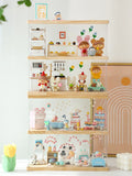 elvesmall  Clear Door Dust-proof Storage Box for Anime Q Version Figure Model Toy Doll Collectible Display Organizer Display Case For Dimoo