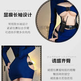 elvesmall   Sexy Open Chest Female Cop Police Officer Uniform Hollow out Policewomen Costume Adult Women Police Cosplay Dress Anime Outfits