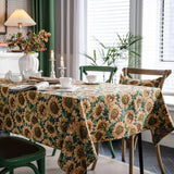 elvesmall American Tablecloth Red Festive Jacquard Table Cloth Christmas Chunky Tassels Table Cover Party Dinner Table Decoration