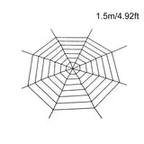 elvesmall Halloween Spider Web Giant Spider Web Decoration Black White Giant Stretchy Cobweb Party Bar Haunted House Home Decoration