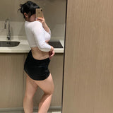 elvesmall  Plus Size Sexy Lingerie Secretary Uniform Cosplay Porno Office Erotic Porno Babydoll Sleepwear Set Party Sex Clothes Nightwear