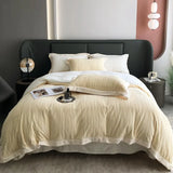 elvesmall -  High End Autumn Winter Warm Queen Bedding Set Maternal and Child Safety Duvet Cover Set King Size Quilt Cover Sheets Pillowcase