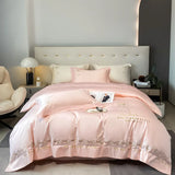 elvesmall   Egyptian Cotton Bedding Set Embroidery Duvet Cover Bed Sheet and Pillowcase Bed Comforter Set Queen King Size Bedding Set