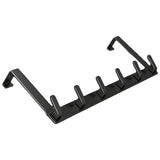 elvesmall  Hooks Over The Door Bathroom Organizer Rack Durable Hanging Row Hook Holder Clothes Coat Hat Towels Hanger Storage 5/6/7 Hooks