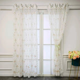elvesmall  Romantic Embroidery Lace Pink Floral Curtain for Living Room Sheer Voile Drape Princess Bedroom Wedding Home Decoration #E