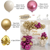 elvesmall Tender Pink Gold Balloon Garland Arch Kit Wedding Birthday Party Decoration Adult Kids Baby Shower Decor Ballon Wedding Supplies