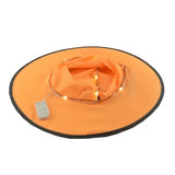 elvesmall  5 Colors Halloween Glowing Witch Hat Halloween Outdoor Hanging Glowing Witch Hat Light Operated For Yard Tree Decor Cosplay Prop