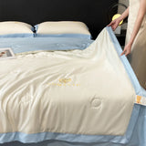 elvesmall  Summer Quilt Simple Luxury Modal comforter Thin Bed Cover Bedding double-sided Quilt single bed  high quality