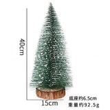elvesmall  Mini Christmas Tree Desktop Decoration DIY Pine Needle Tree Christmas Decoration Christmas White Cedar Small Christmas Tree