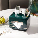 elvesmall Desktop Tissue Box Removable Slight Luxury Decorative Handkerchief Case Paper Storage Box Home Office Car Nordic Plastic Holder