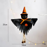 elvesmall Halloween Decorative Pendant Ghost Festival Pumpkin Witch Pendant Bar Haunted House Layout Props Happy Helloween Party Decor