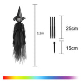 elvesmall 1-3Pcs Halloween Decorations Outdoor Large Light Up Screaming Witches Party Garden Glowing Witch Head Scary Ghost Decor Props