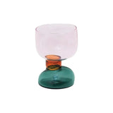 elvesmall  -  1PC Color Funky Irregular goblet cocktail glass drinking glasses shot glasses set champagne glass BPA free Glass cup 6.7oz