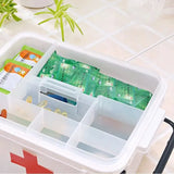 elvesmall 1pc Plastic Multi-layer Domestic Medicine Box Portable Divided Medicine Storage Box Portable First Aid Box Domestic Medicine Box