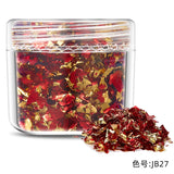 elvesmall  Gold Leaf Schabin Flakes Gold Cake Decoration Gold Leaf Flakes DIY Chocolates Decor For Happy Birthday Party Baking Supplies