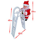 elvesmall  Electric Climbing Ladder Santa Claus Doll Toys Funny Christmas Ornaments Gift New Year Christmas Tree Hanging Home Decor Gifts