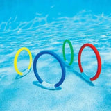 elvesmall Children's Pool Toys Underwater Diving Circle Competition Toy Summer Fun Swimming Pool Training Accessories Pool