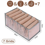 elvesmall Closets Clothes Organizer Pants Jeans Storage Box Cabinet Drawer Organizer Underwear Socks T-Shirt Wardrobe Storage Organizers