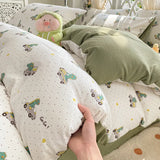 elvesmall Maternal And Baby Grade Class A Pure Cotton Foam Four Piece Set For Student Dormitories, Bed Sheets, Bed Sheets, Bedding Sets