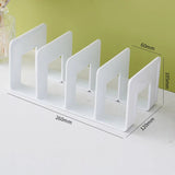 elvesmall Desktop Four Grid Bookshelf For Student Book Storage, Bookshelf For Office Documents File Bag For Books Stationery Storage