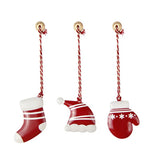 elvesmall Metal Hand Painted Hanging Christmas Tree Decoration, Holiday Gift, Hand Painted