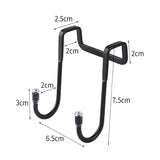 elvesmall 201 Stainless Steel Hook Double S-Shape Hook Free Punching Kitchen Bathroom Cabinet Door Without Trace Hook Towel Storage Hanger