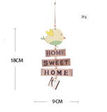 elvesmall 1pc Easter Wooden Hanging Ornament Bird House Pendant for Spring Easter Home Door Decorations Kids Party DIY Crafts Supplies