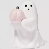 elvesmall Halloween Ceramic Cute Spooky Ghost Decoration Doll Pink Pumpkin Bat For Home Party Festival  Doll Home Garden Decorations