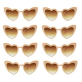 elvesmall Heart Shaped Sunglasses for Women Retro Cat Eye Sunglasses Wedding Engagement Decoration Shopping Traveling Party Accessories