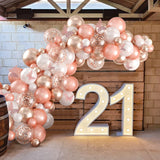elvesmall Macaron Pink Balloon Garland Arch Kit Wedding Birthday Party Decoration Kids Globos Rose Gold Confetti Latex Ballon Baby Shower