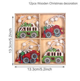 elvesmall Christmas Wooden Pendant Merry Christmas Decorations for Home  Navidad Christmas Tree Ornaments Xmas Gifts New Year