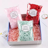 elvesmall DIY Colorful Shredded Crinkle Paper Raffia Candy Boxes Wedding Marriage Home Decoration Party Gift Packaging Filling Material