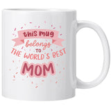 elvesmall  -  1pc 330ml Best Mum Mug Gifts for Mummy Grandma Ceramic Mugs Coffee Cups Desktop Decoration Summer and Winter Drinkware