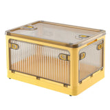 elvesmall Foldable Storage Box Closet Organizer With Wheels Stackable Sundries Organizer Clothes Quilts Toys Books Storage Box
